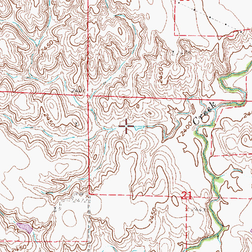 Topographic Map of Phillippi Reservoir, NE