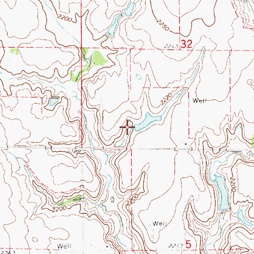Topographic Map of Hoffman Reservoir, NE