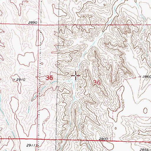 Topographic Map of Beverly Dam, NE