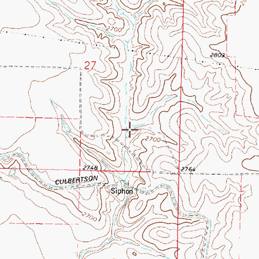 Topographic Map of Nowka Reservoir, NE