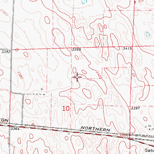 Topographic Map of Schack Dam Number 2, NE