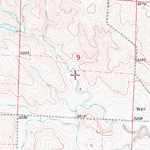 Topographic Map of Harms Dam, NE