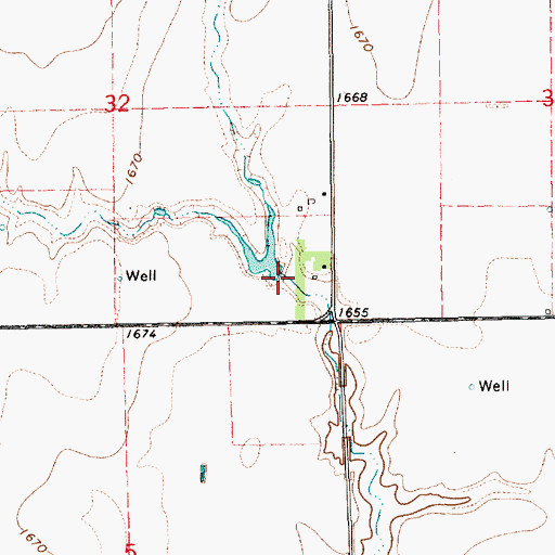 Topographic Map of Dickson Dam, NE