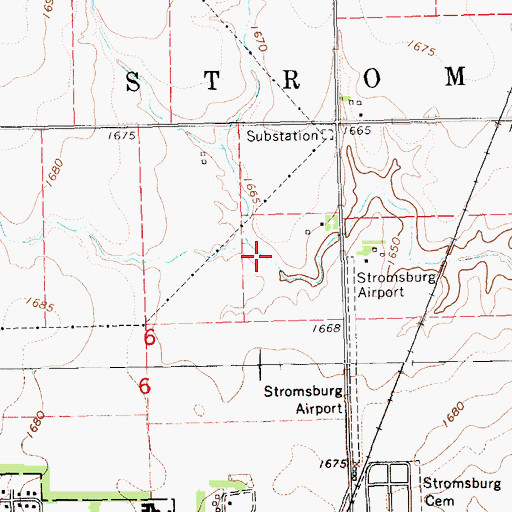 Topographic Map of Rosenquist Dam, NE