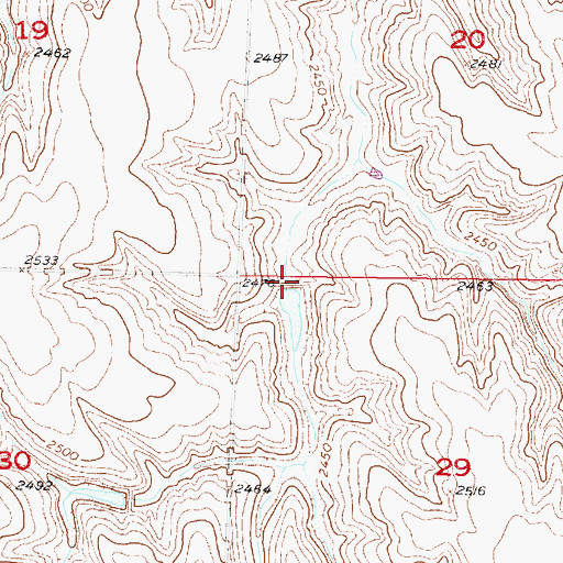 Topographic Map of Haag Dam, NE