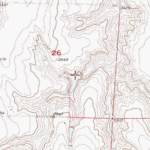Topographic Map of Matheny Reservoir, NE