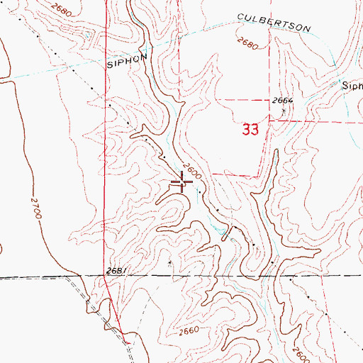 Topographic Map of Spencer Reservoir, NE