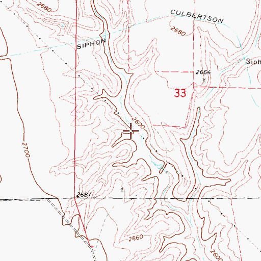 Topographic Map of Spencer Reservoir, NE