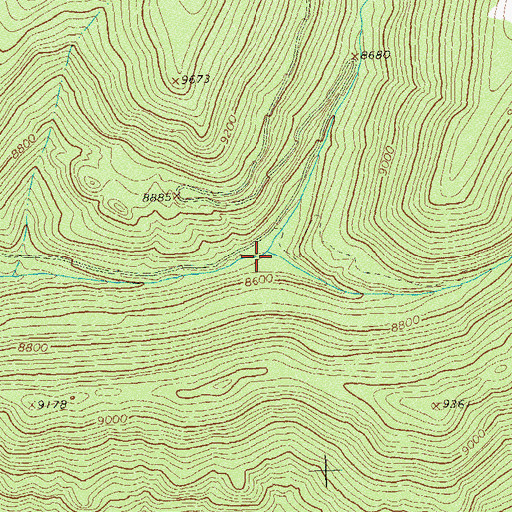Topographic Map of Little Taylor Creek, CO