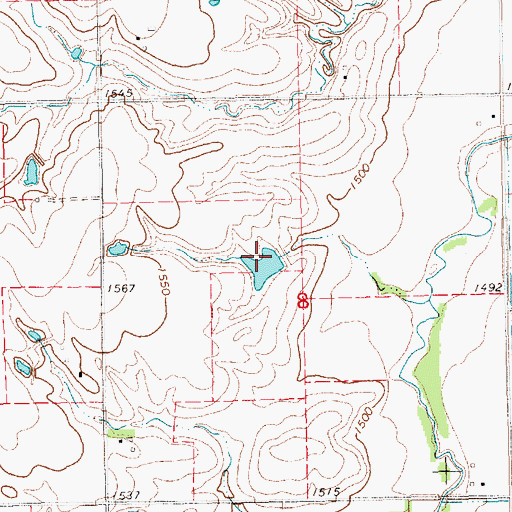 Topographic Map of Bruntz Dam, NE