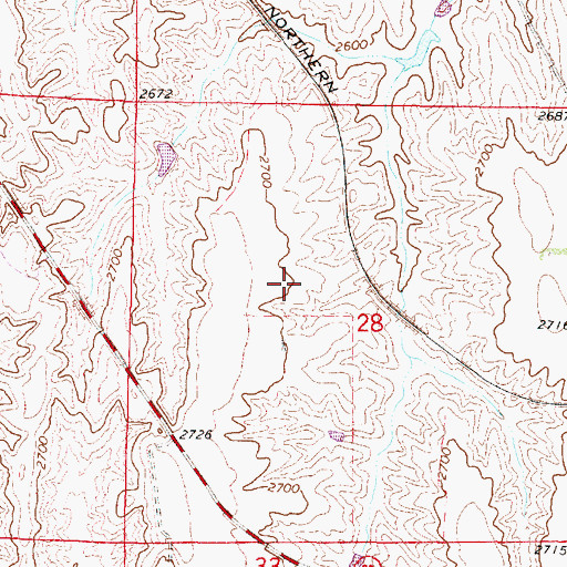 Topographic Map of Franta Reservoir, NE