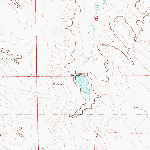 Topographic Map of Coffee Dam, NE