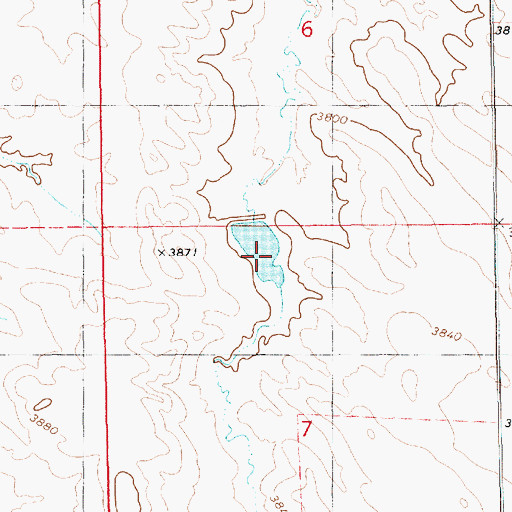 Topographic Map of Coffee Reservoir, NE