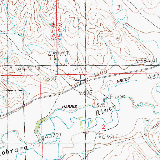 Topographic Map of Skavdahl Dam, NE