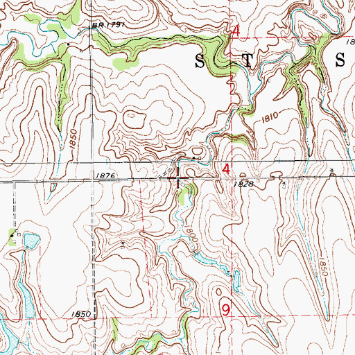 Topographic Map of Hoelting Dam, NE