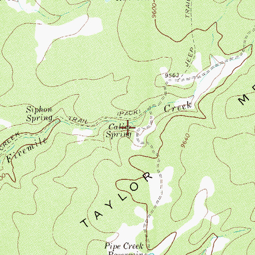 Topographic Map of Calico Spring, CO