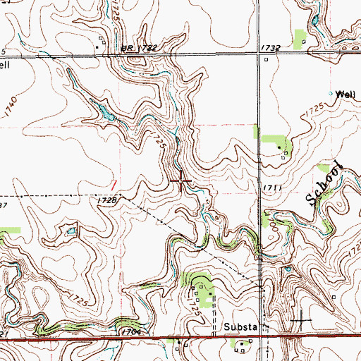 Topographic Map of Percival-Erickson Dam, NE
