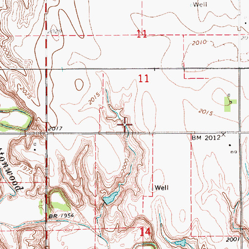 Topographic Map of Lukow Reservoir, NE