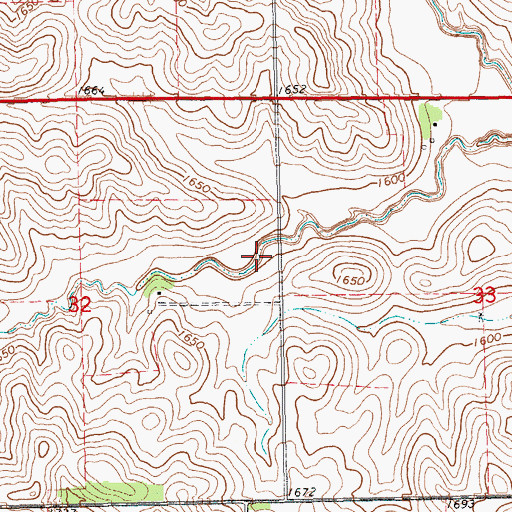 Topographic Map of Brogren Reservoir, NE