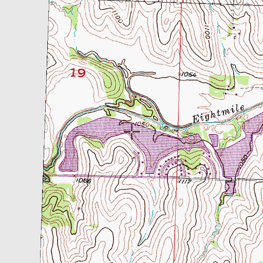 Topographic Map of W-M Lake, NE