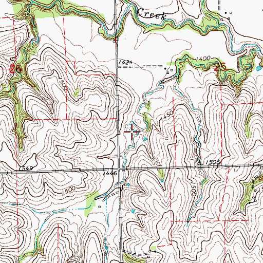 Topographic Map of North Oak Creek Reservoir 5-F, NE