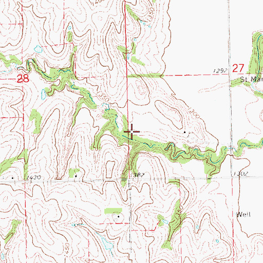 Topographic Map of North Oak Creek Reservoir 2-C, NE