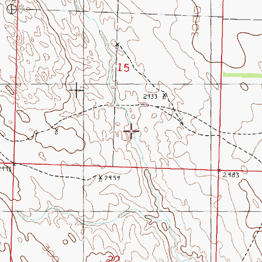 Topographic Map of Goodwin Dam, NE