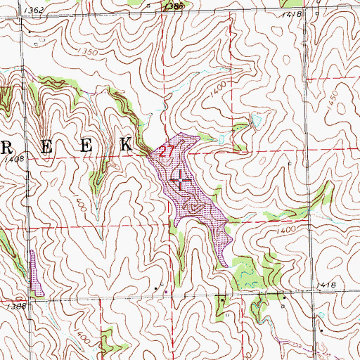 Topographic Map of Plum Creek Reservoir 4-C, NE