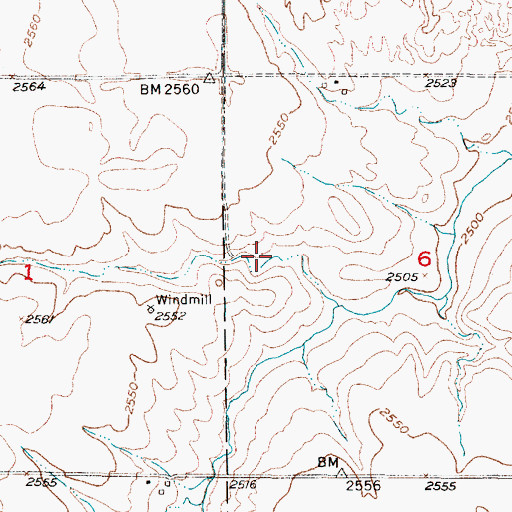 Topographic Map of Snyder Group Dam, NE
