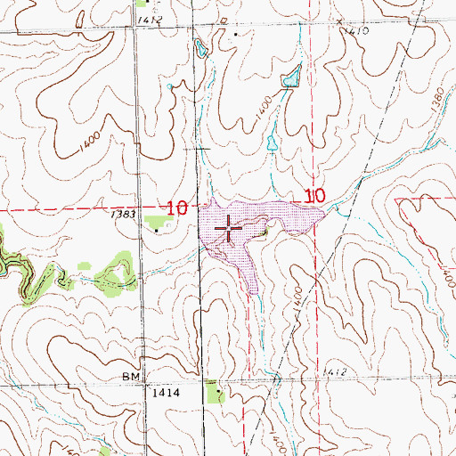 Topographic Map of Pierce Creek Reservoir 5-A, NE