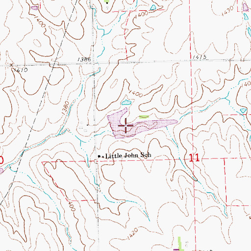 Topographic Map of Pierce Creek Reservoir 5-B, NE
