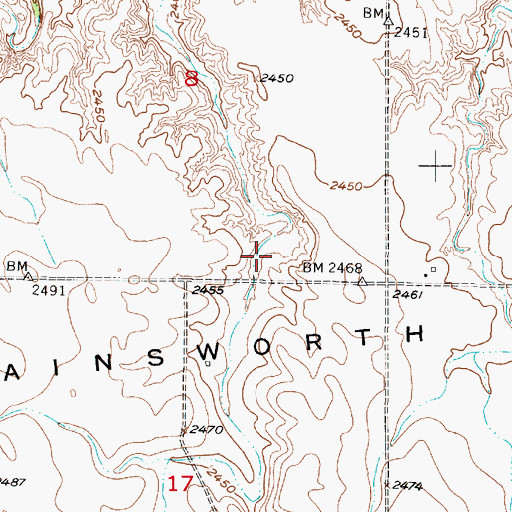 Topographic Map of Moody Group Reservoir, NE