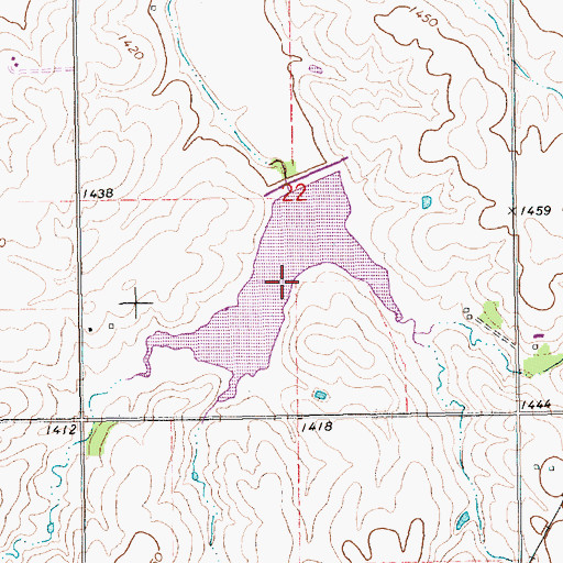 Topographic Map of Cub Creek Reservoir 13-C, NE