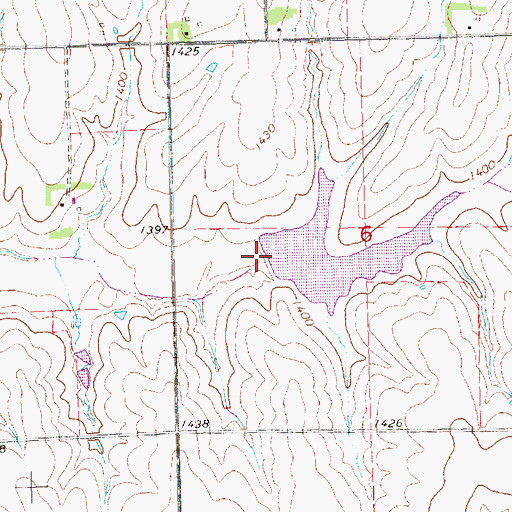 Topographic Map of Bear Creek Dam 8-C, NE