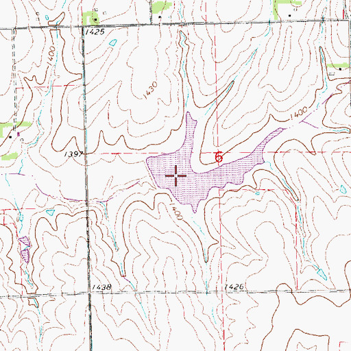 Topographic Map of Bear Creek Reservoir 8-C, NE