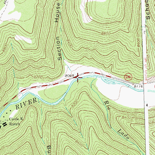 Topographic Map of Rio Lado, CO