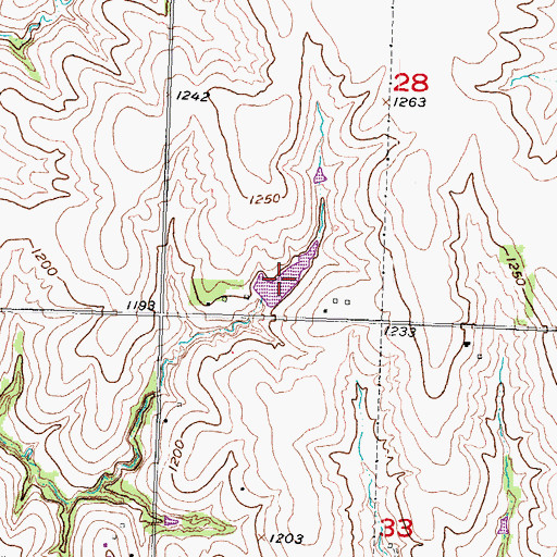 Topographic Map of Schlichtemeier Reservoir Number 1, NE