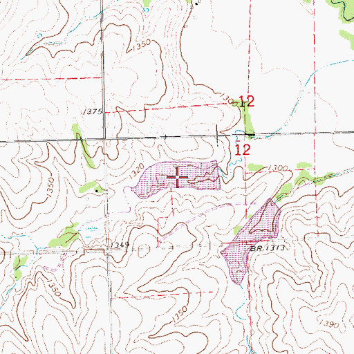 Topographic Map of M B Big Nemaha Reservoir 9-D, NE