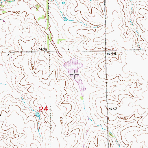 Topographic Map of Clatonia Creek Reservoir 6-A, NE