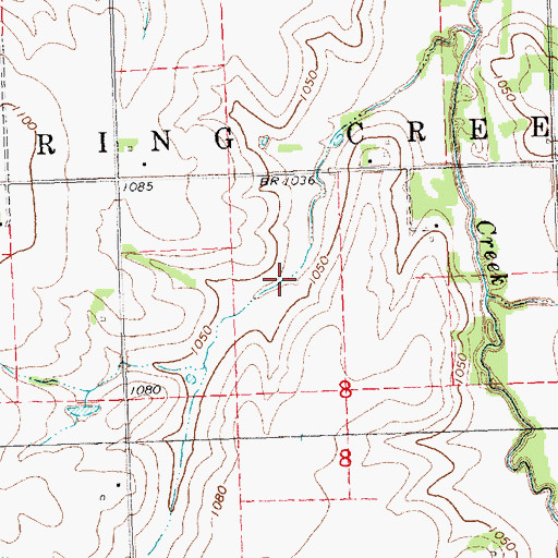 Topographic Map of Spring Creek Dam 3-1, NE