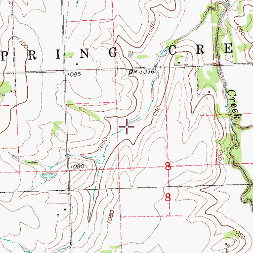 Topographic Map of Spring Creek Reservoir 3-1, NE