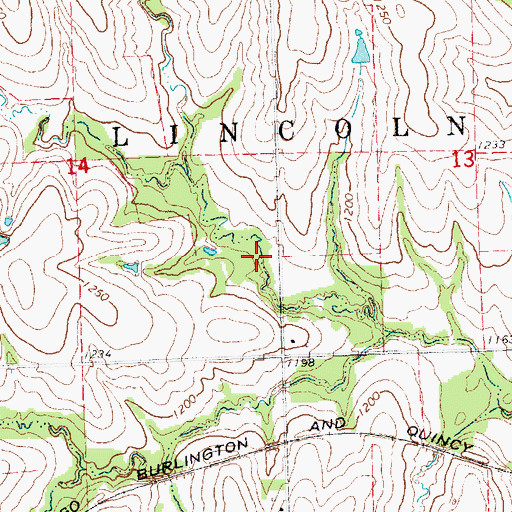 Topographic Map of Spring Creek Dam 8-A, NE