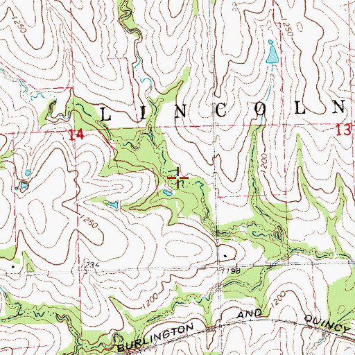 Topographic Map of Spring Creek Reservoir 8-A, NE