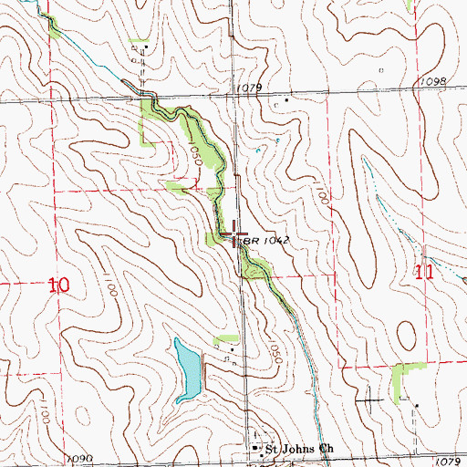 Topographic Map of Little Nemaha River Dam 3-1B, NE