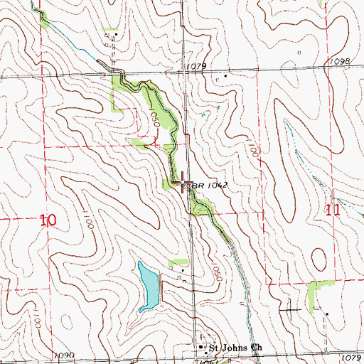Topographic Map of Little Nemaha River Reservoir 3-1B, NE