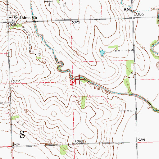 Topographic Map of Little Nemaha River Dam 3-1, NE