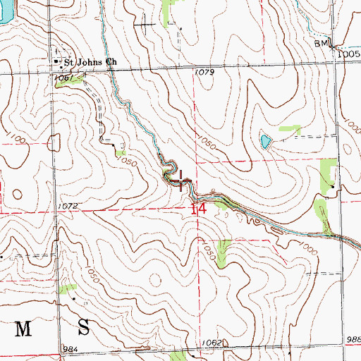 Topographic Map of Little Nemaha River Reservoir 3-1, NE