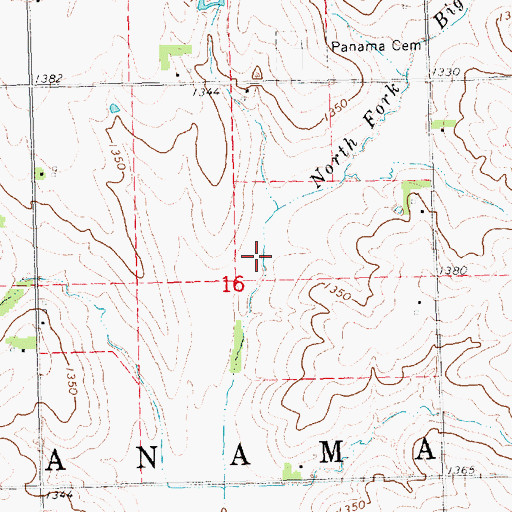Topographic Map of N F Big Nemaha Dam 23-B, NE