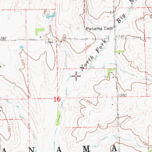 Topographic Map of N F Big Nemaha Reservoir 23-B, NE