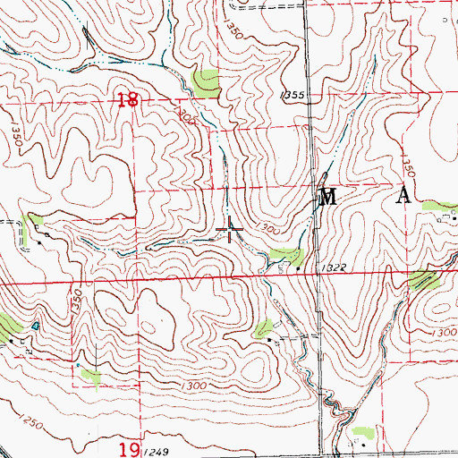 Topographic Map of Brush Creek Reservoir, NE
